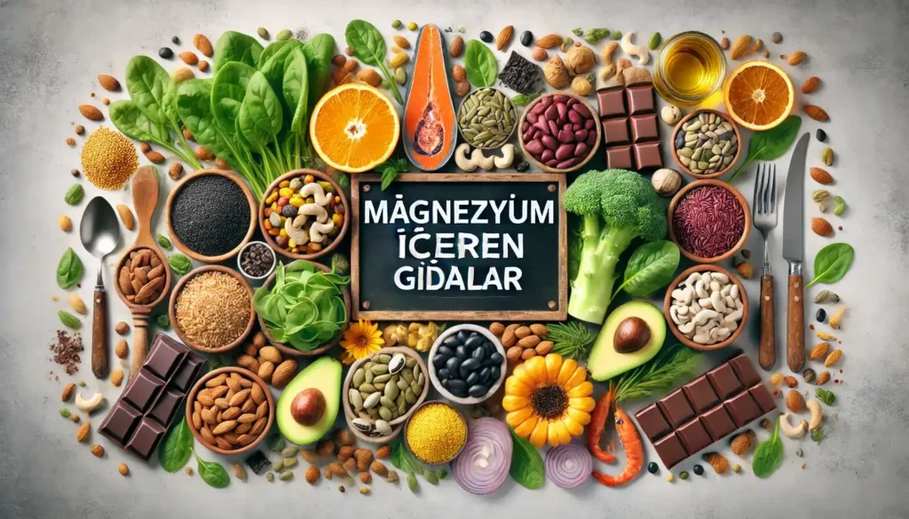 magnezyum içeren gıdalar